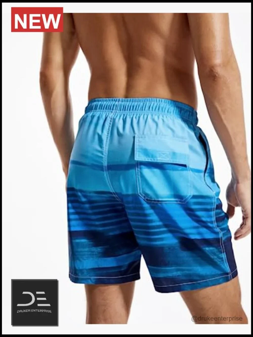Quick Dry Swim Trunks with Compression Liner 2 in 1 Shorts